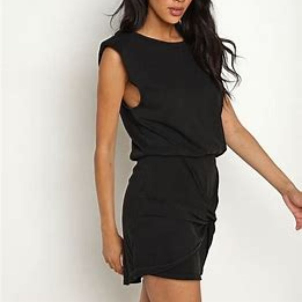 L*Space Jesse Mini Dress 100% Cotton SZ SP Black